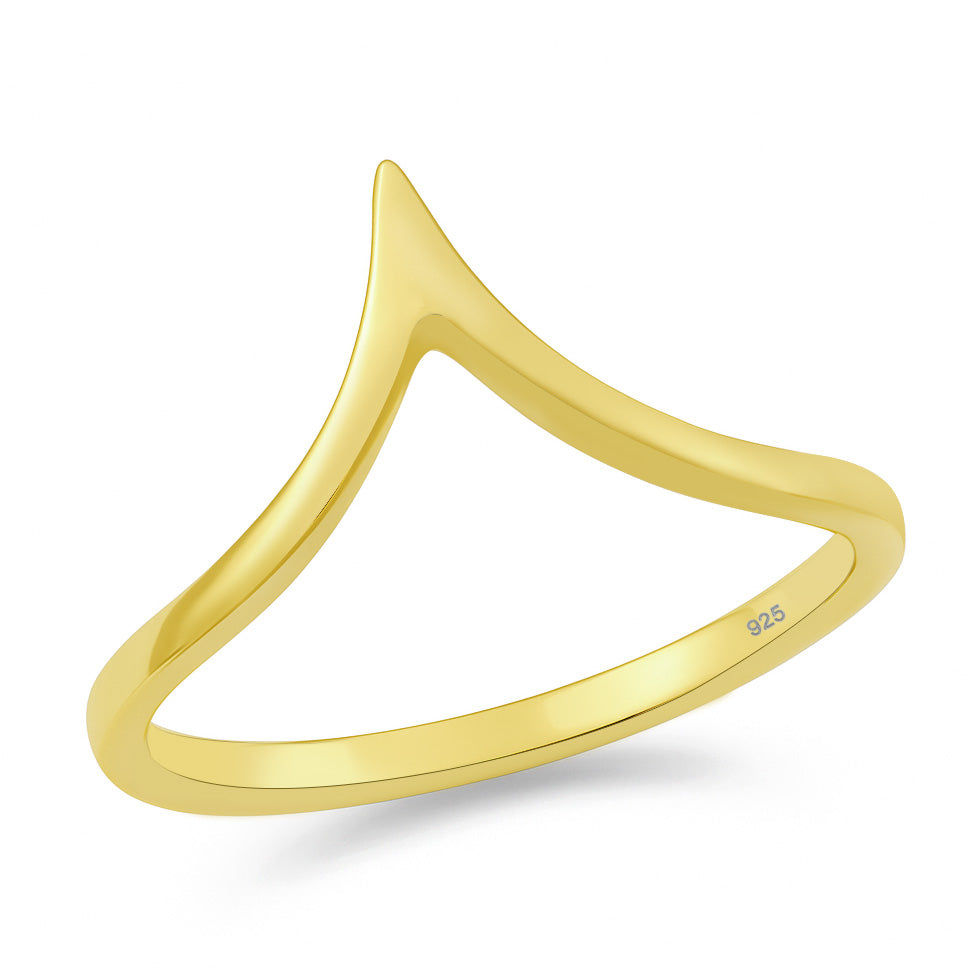 Silver Ring - V-Shaped
