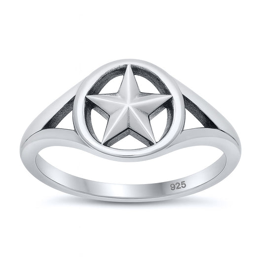 Silver Ring - Star
