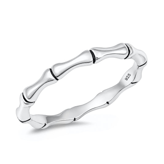 Silver Ring - Bamboo