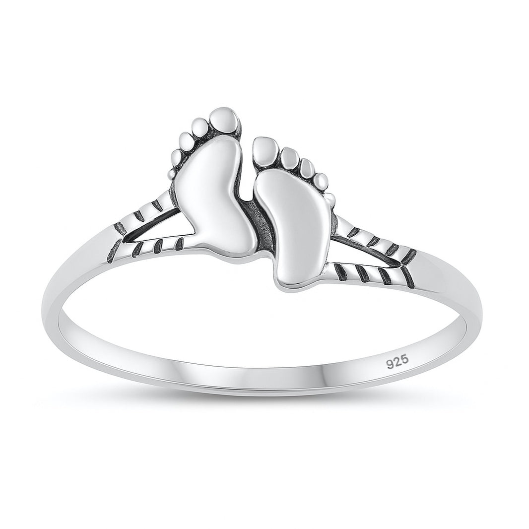 Silver Ring - Feet