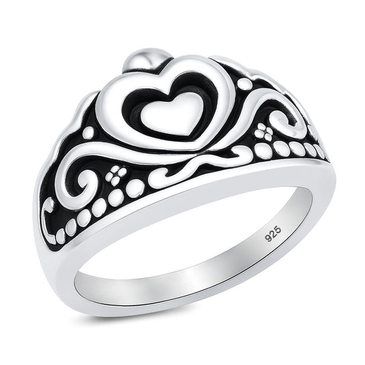 Silver Ring - Electroform Heart