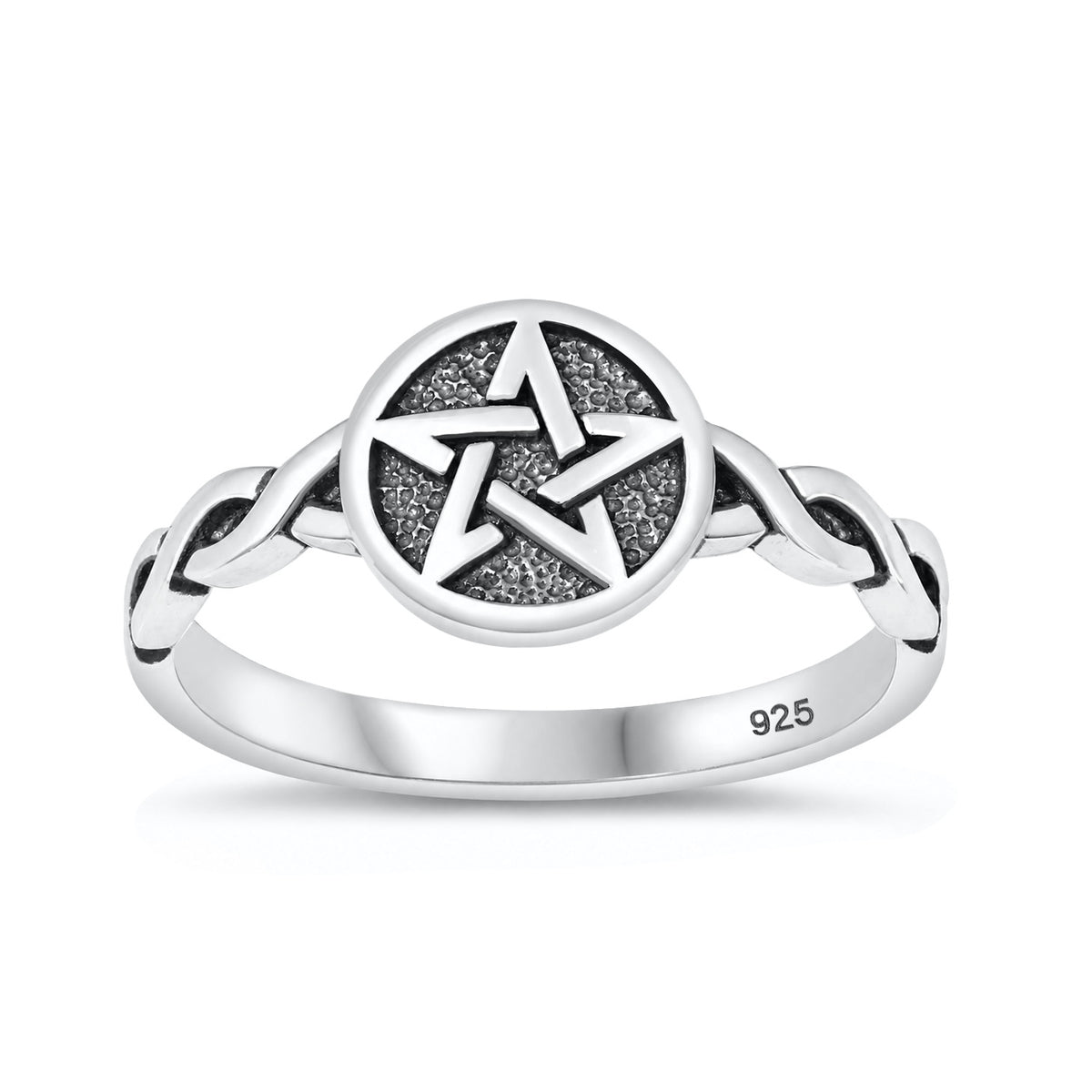 Silver Celtic Star Ring