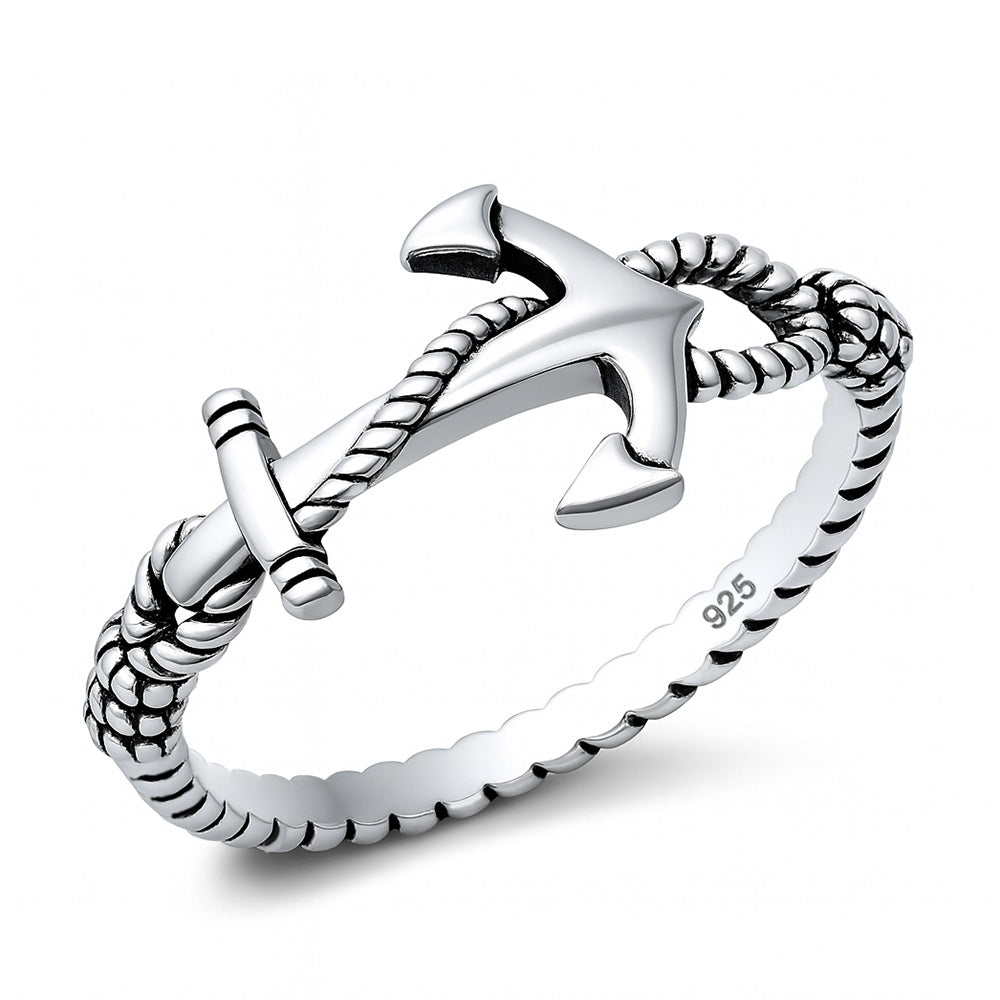 Silver Ring - Anchor