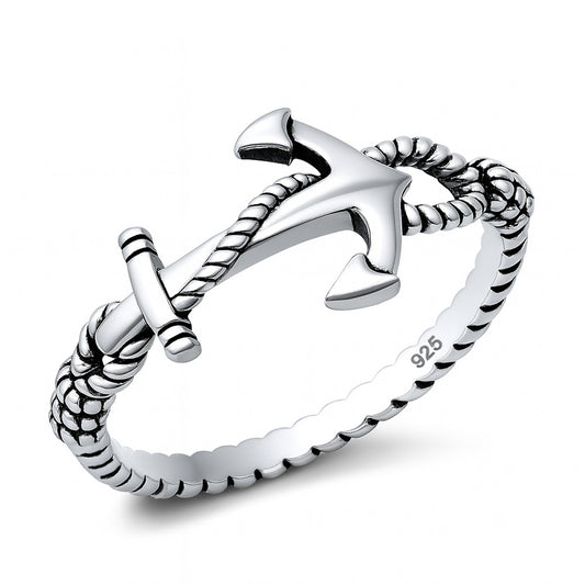 Silver Ring - Anchor