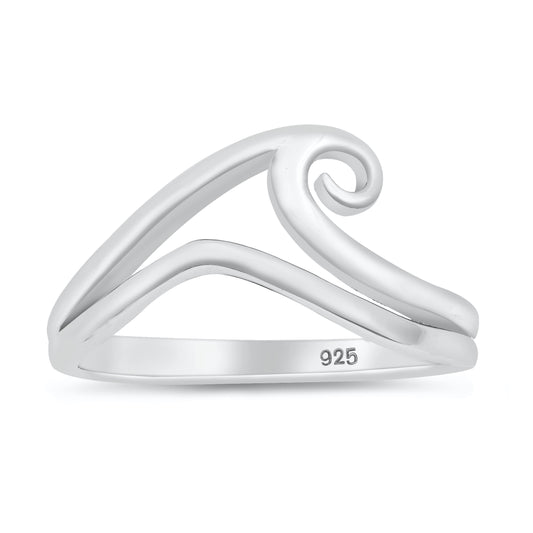 Silver Ring - Wave