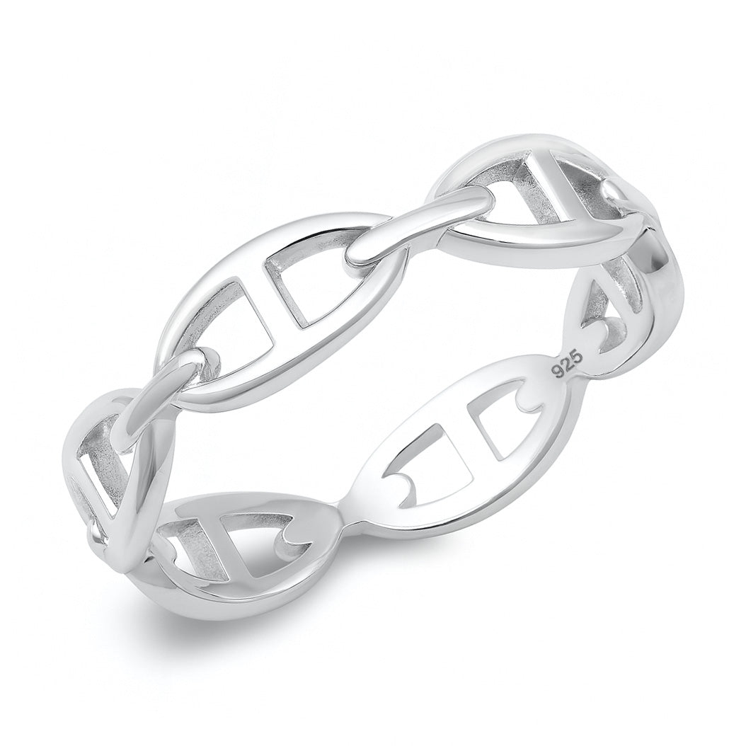 Silver Mariner Link Ring
