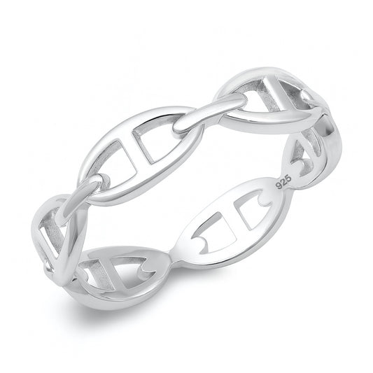 Silver Mariner Link Ring
