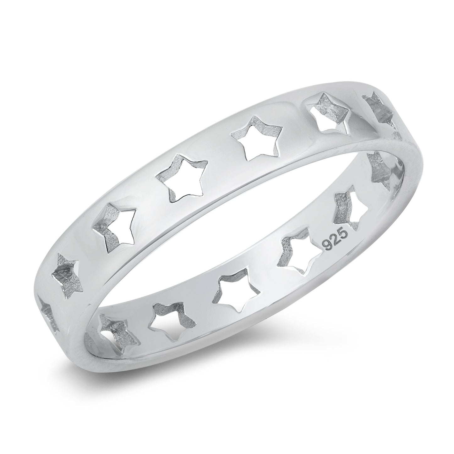 Silver Ring - Stars