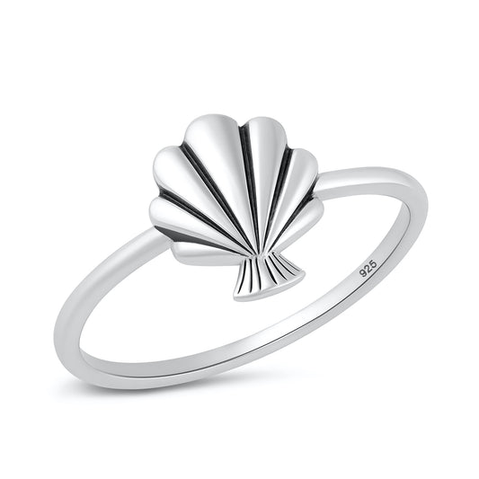 Silver Ring - Seashell