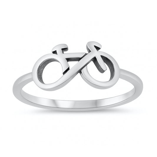 Silver Ring - Bicycle
