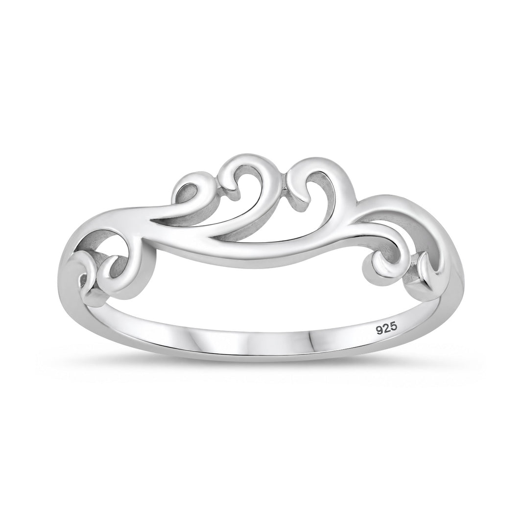 Silver Scrollwork Ring