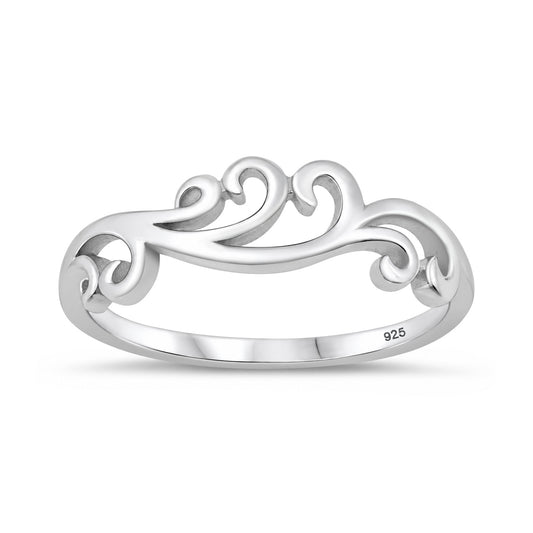 Silver Scrollwork Ring