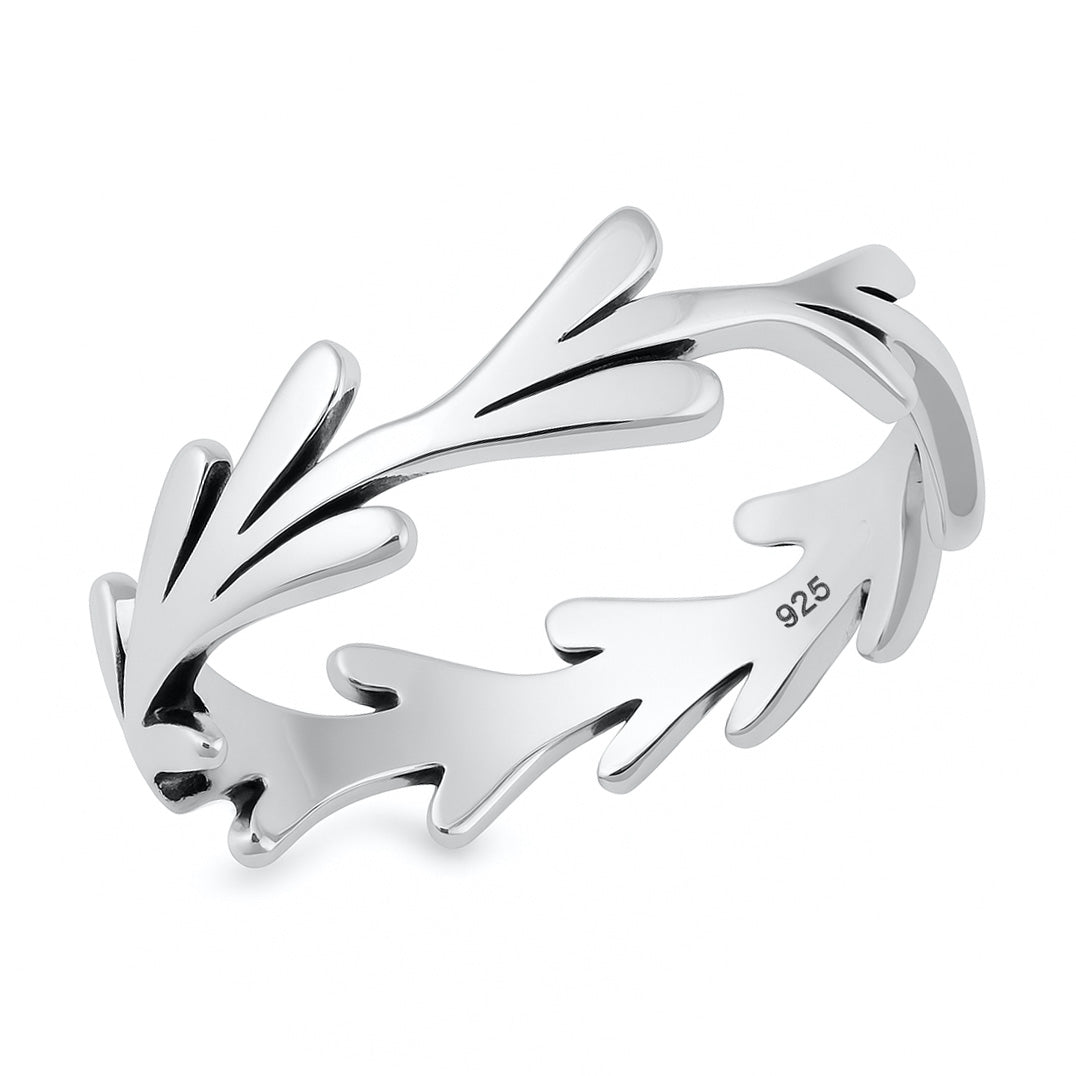 Silver Olive Leaf Ring