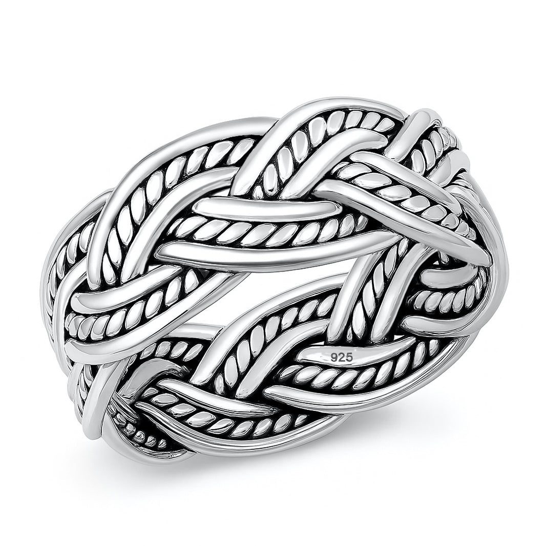 Silver Ring - Braided Band