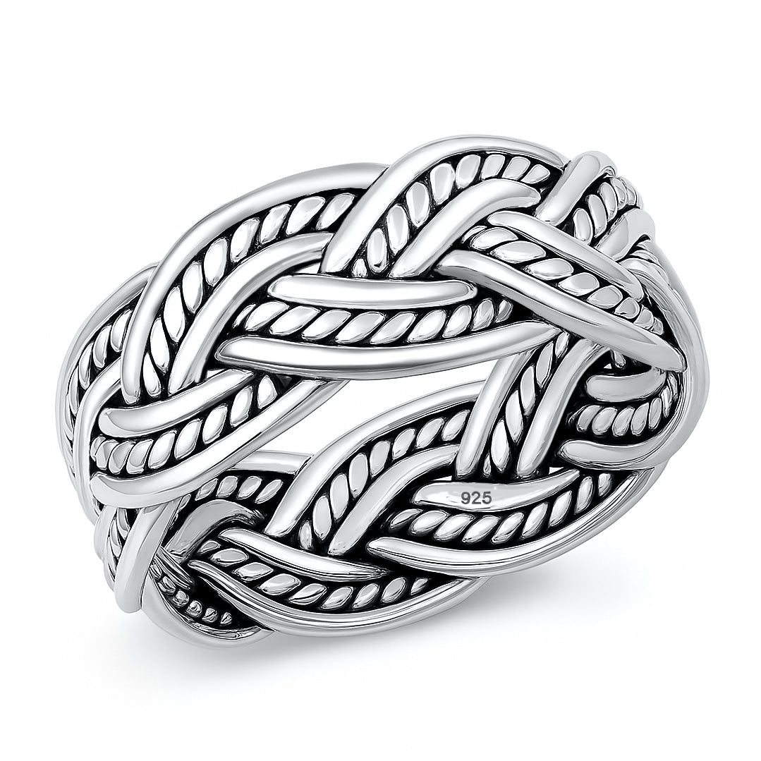 Silver Ring - Braided Band