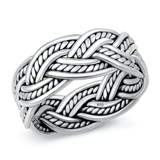 Silver Ring - Braided Band