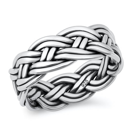 Silver Ring - Braided Band