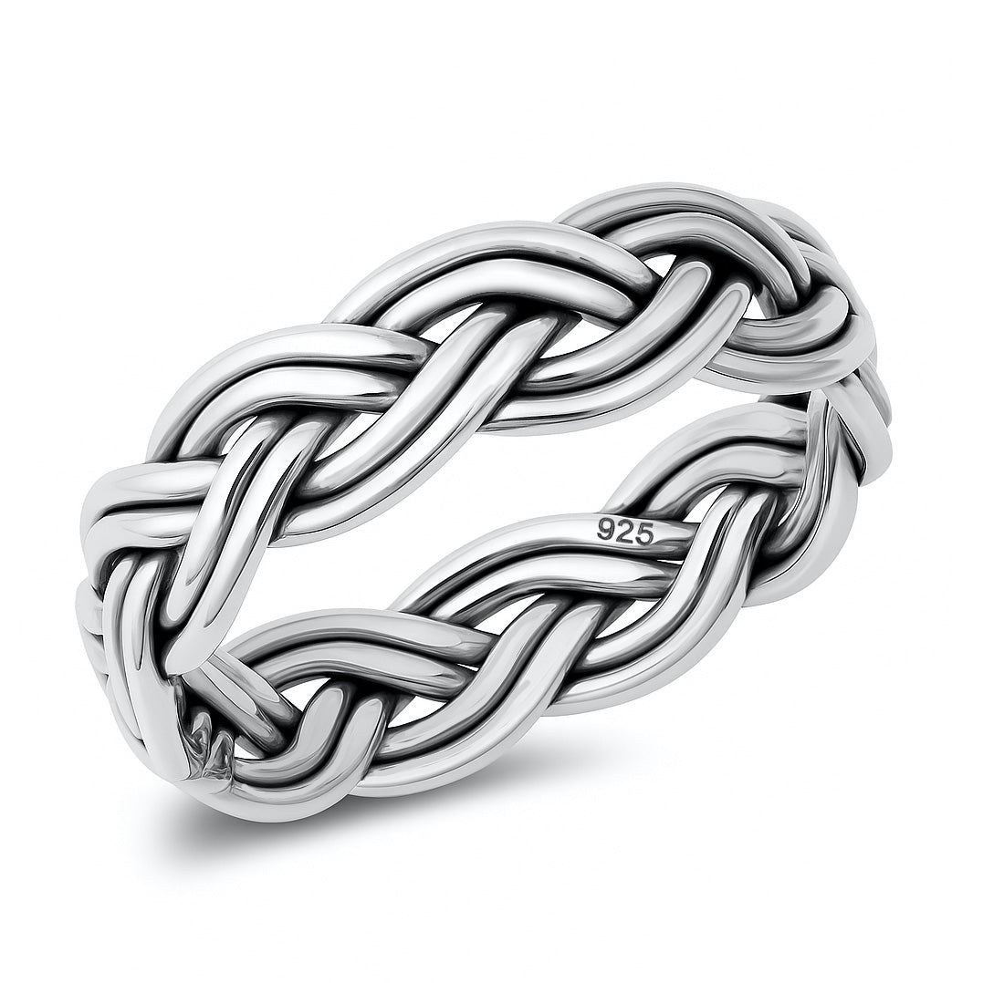 Silver Ring - Braided