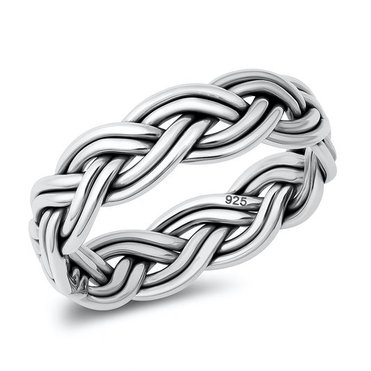 Silver Ring - Braided