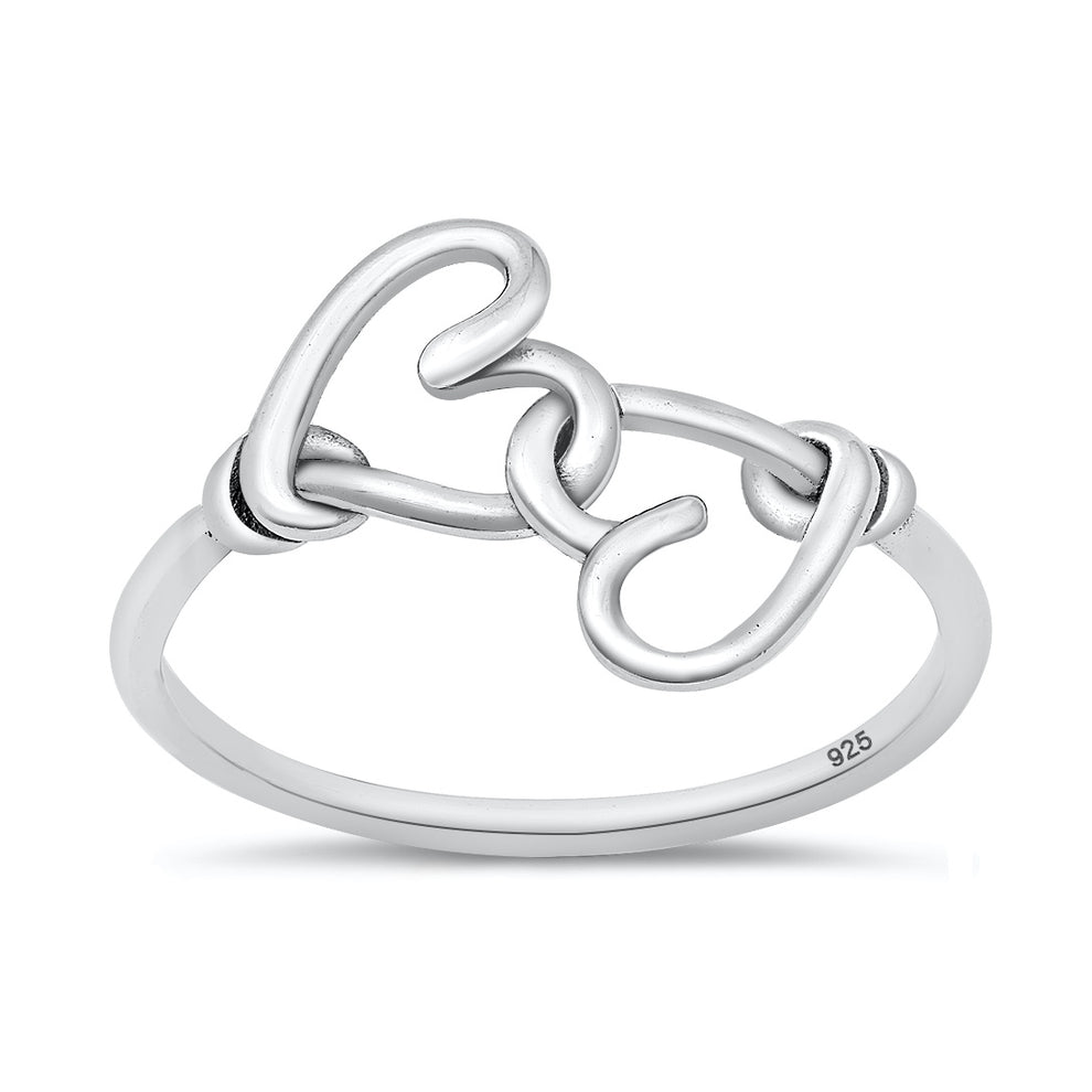 Silver Jewelry - Silver Ring - Knotted Hearts – Sidney Imports