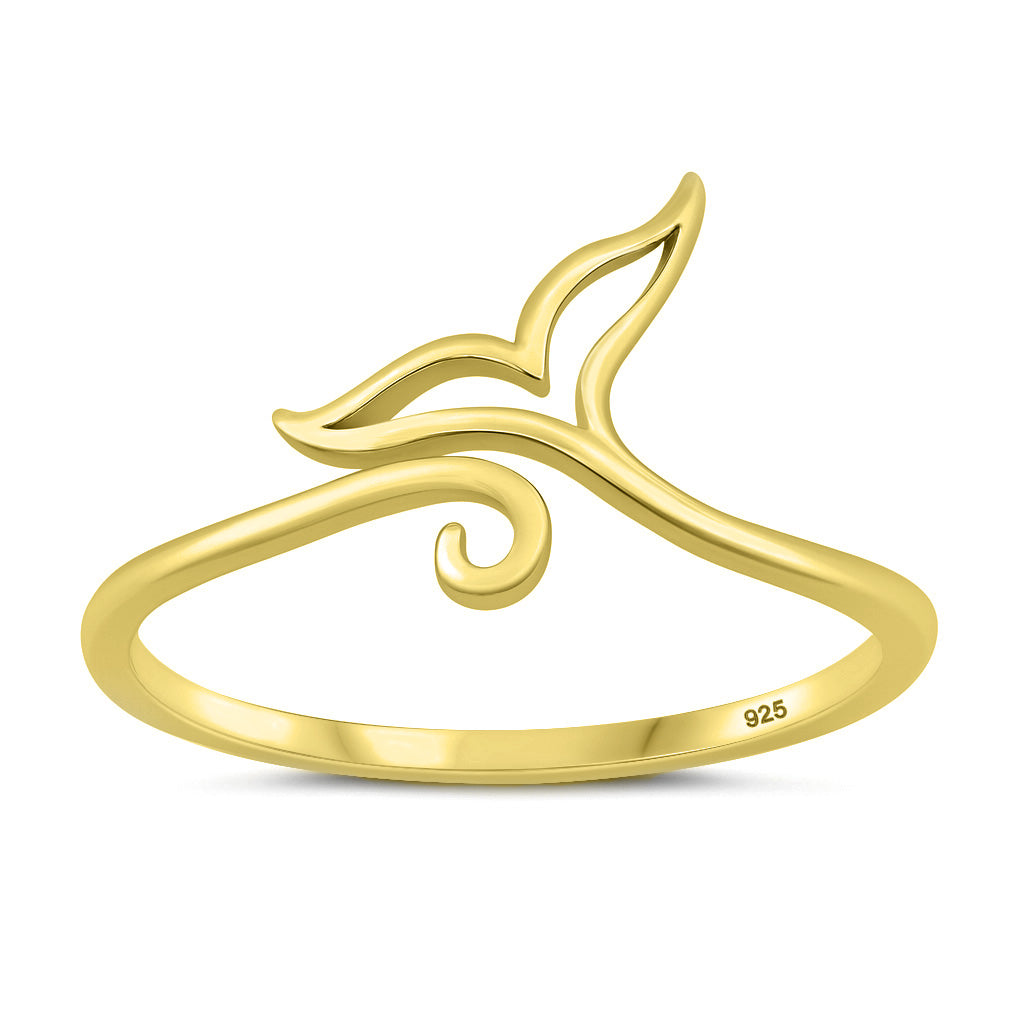 Silver Ring - Whale Tail