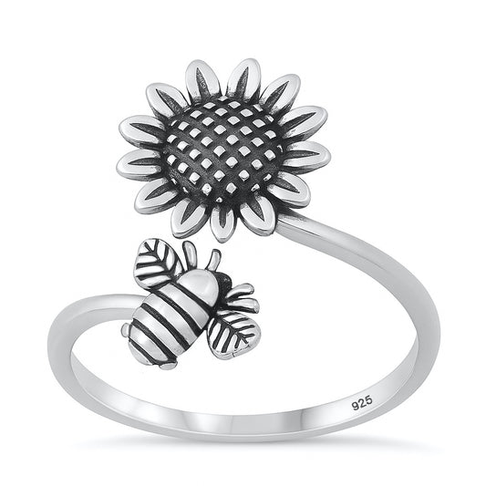 Ring - Sunflower & Bee