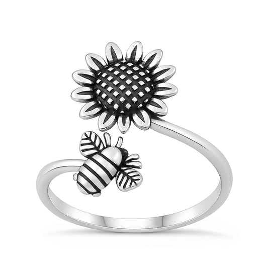 Ring - Sunflower & Bee