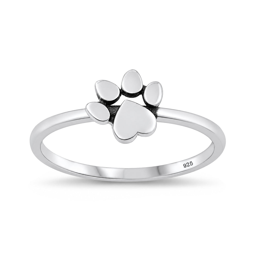 Silver Ring - Paw Print