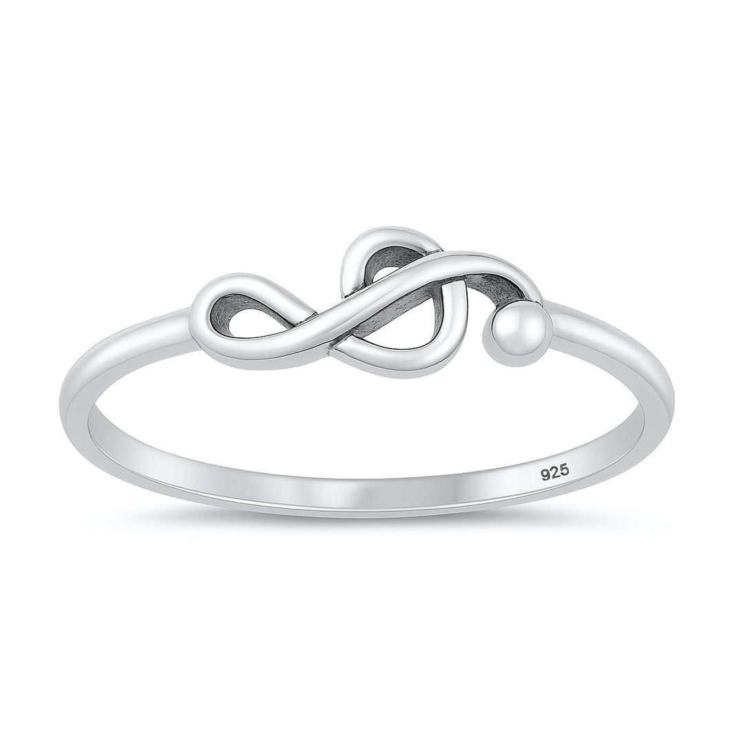 Silver Ring - Treble Clef