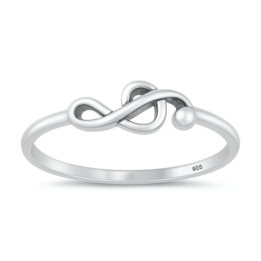 Silver Ring - Treble Clef
