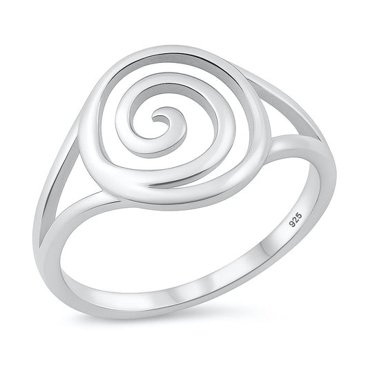 Silver Ring - Spiral