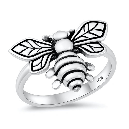 Silver Ring - Bumble Bee
