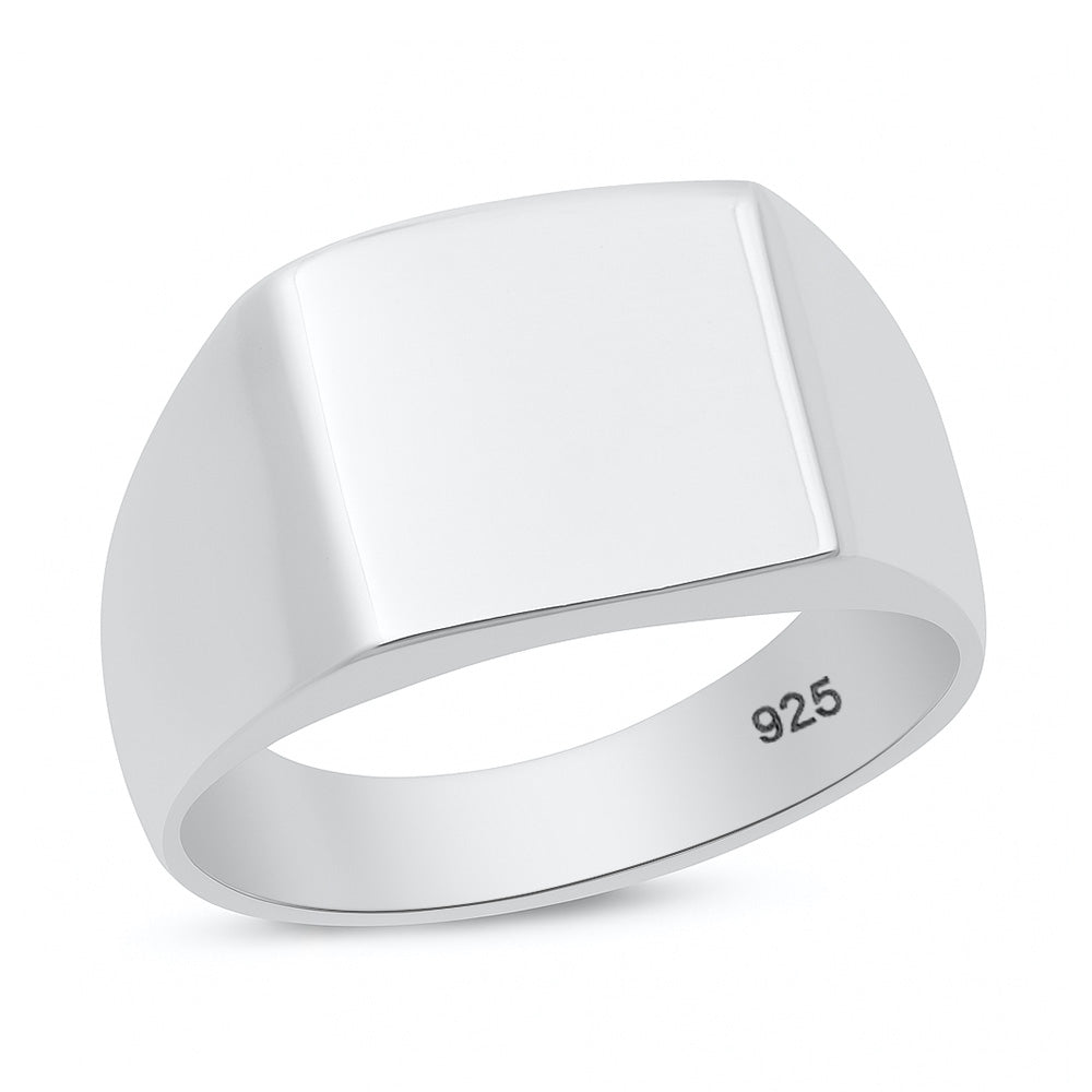 Silver Ring - Square Signet
