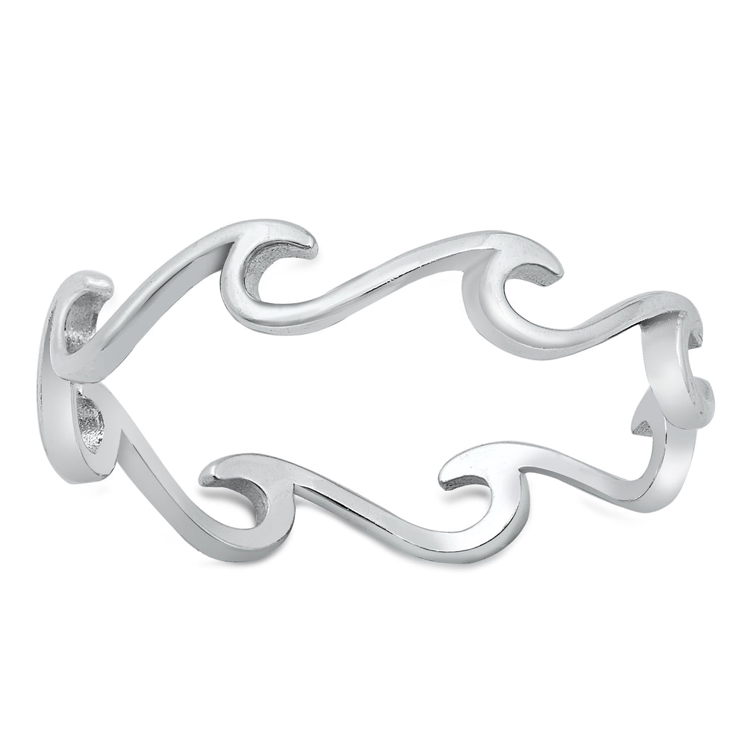 Silver Ring - Waves