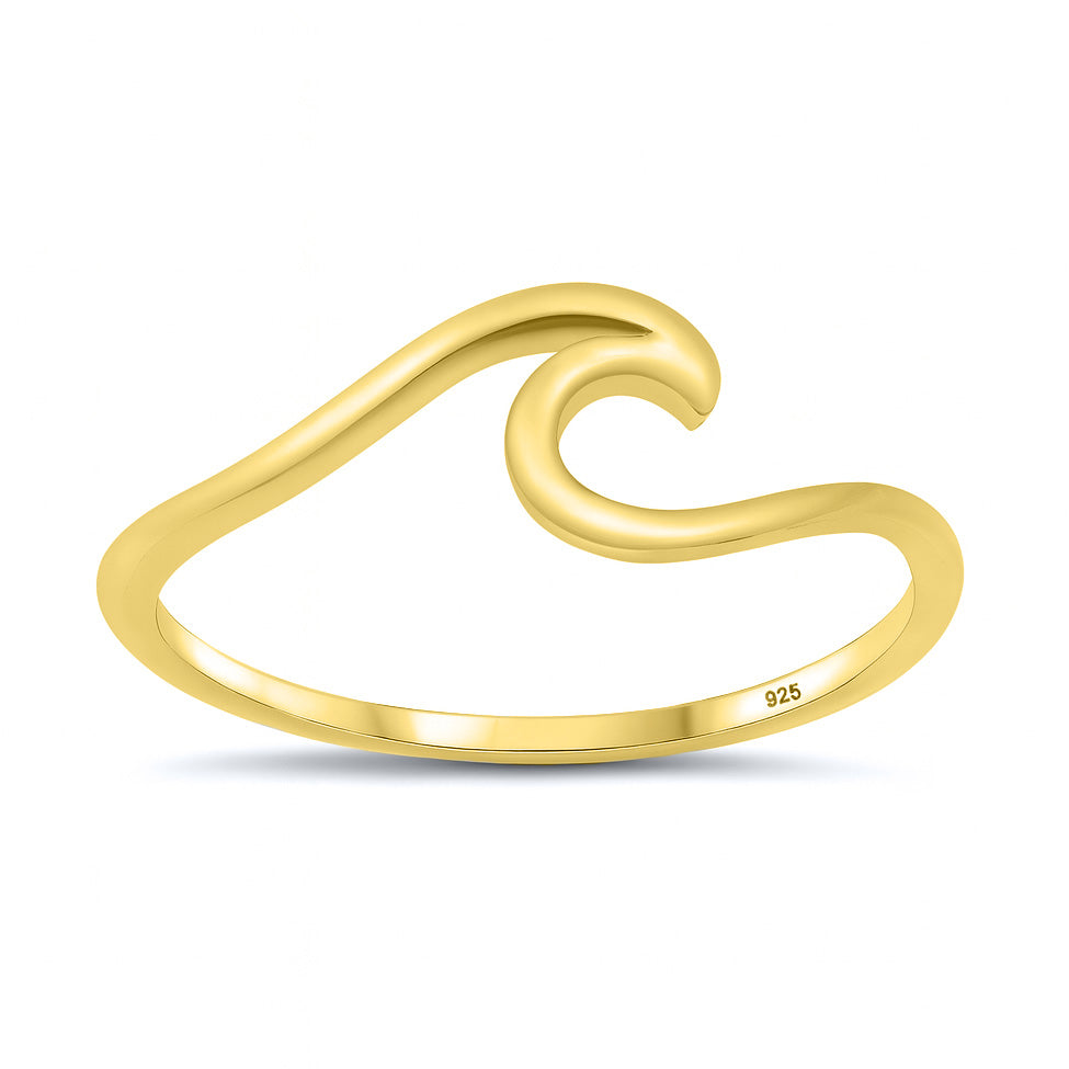 Silver Ring - Ocean Wave