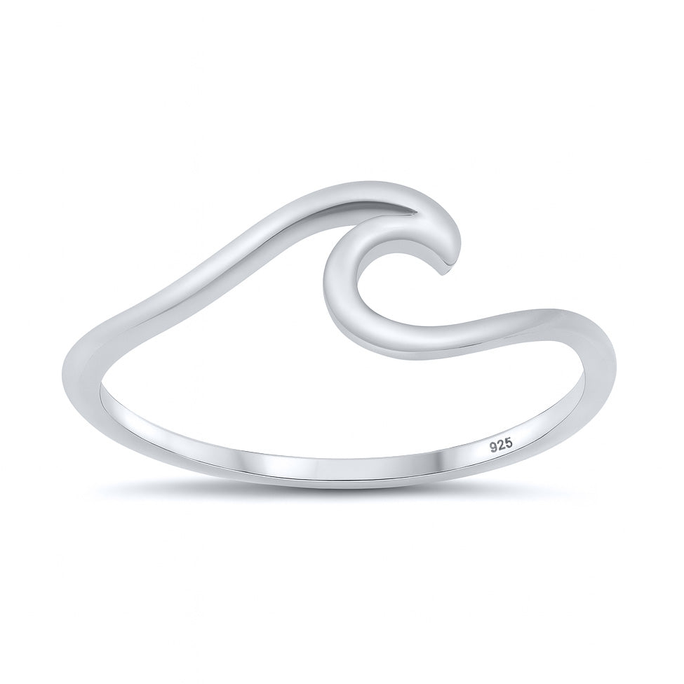 Silver Ring - Little Wave