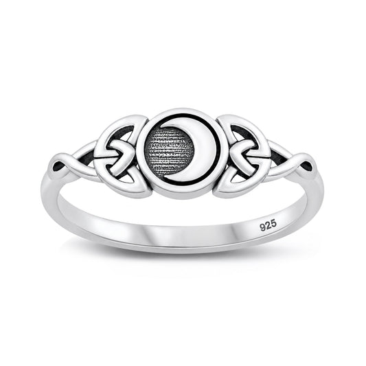 Silver Ring - Celtic Moon
