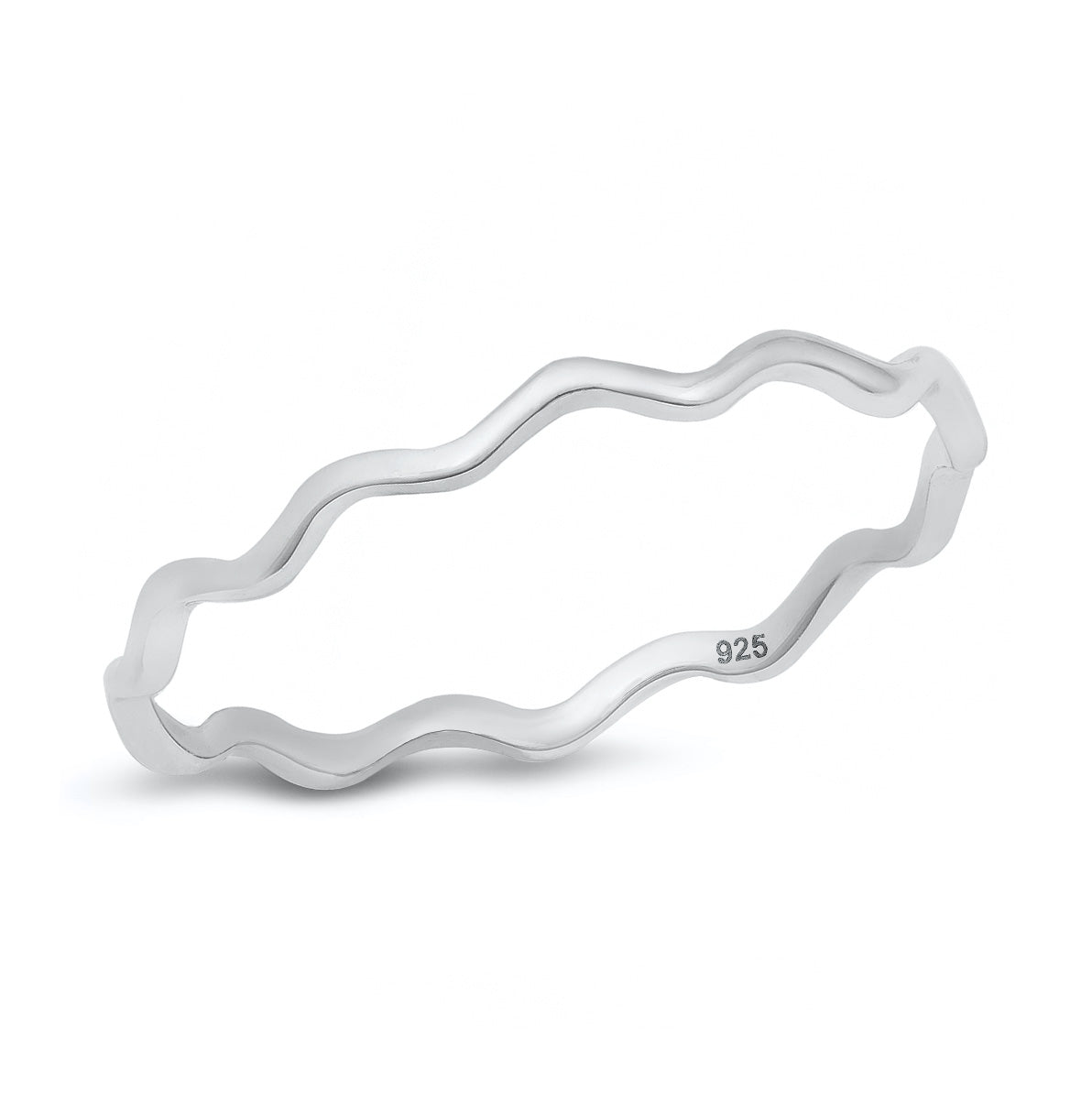 Silver Ring - Wavy Band