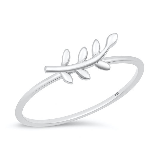 Silver Ring - Little Fern
