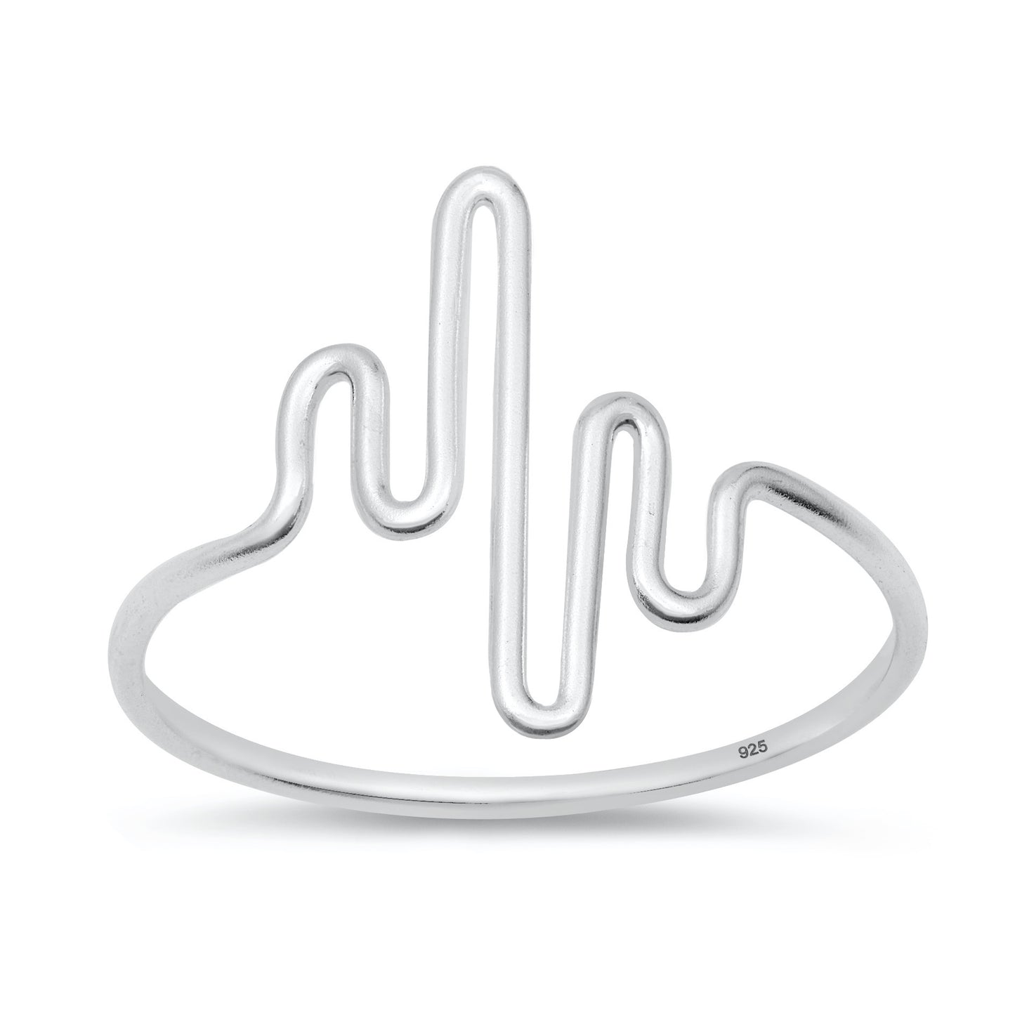 Silver Ring - Squiggle