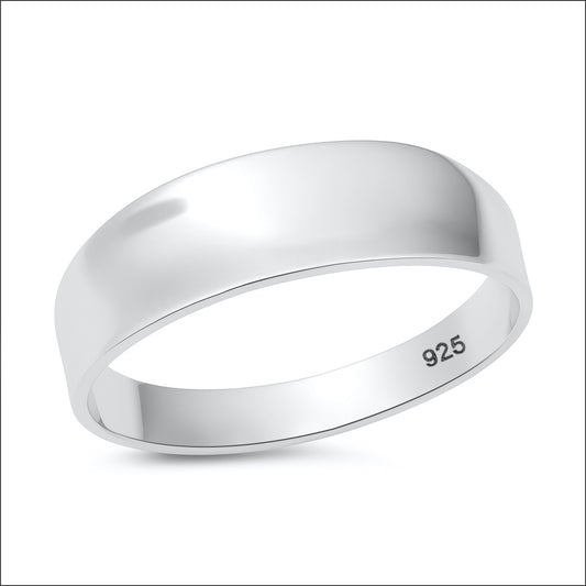 Silver Ring - Concave Band