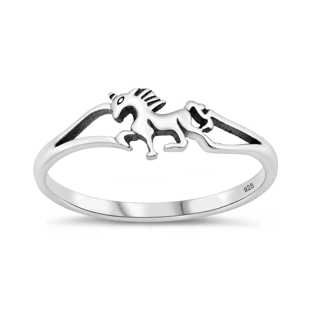 Silver Unicorn Ring