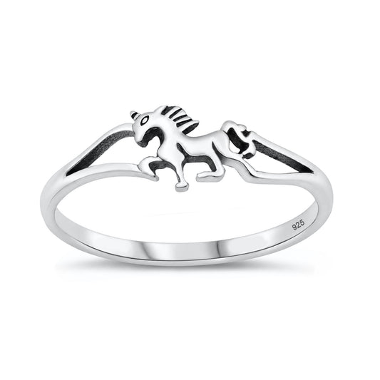 Silver Unicorn Ring
