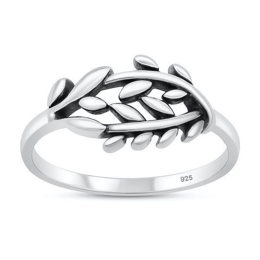 Silver Ring - Leaves