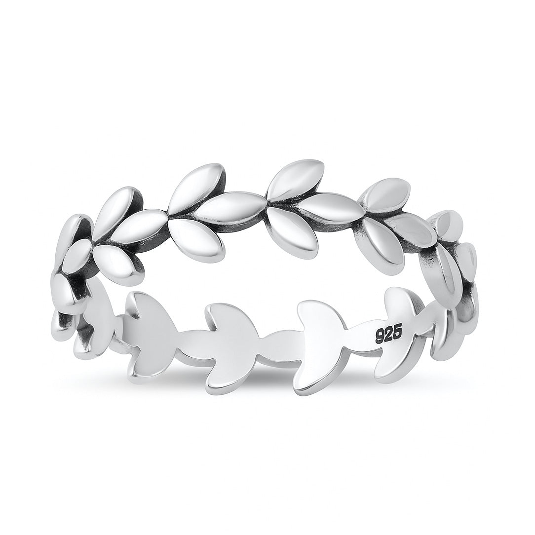 Silver Ring - Leaves