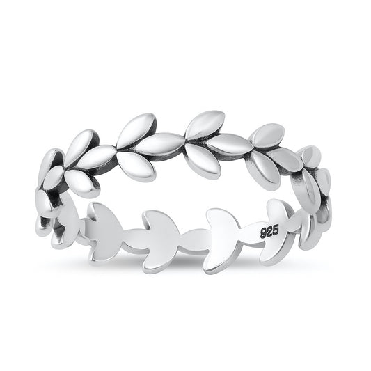 Silver Ring - Leaves