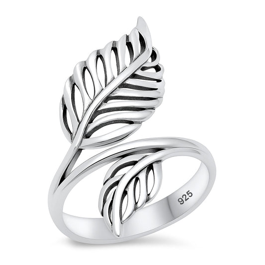 Silver Ring - Leaves