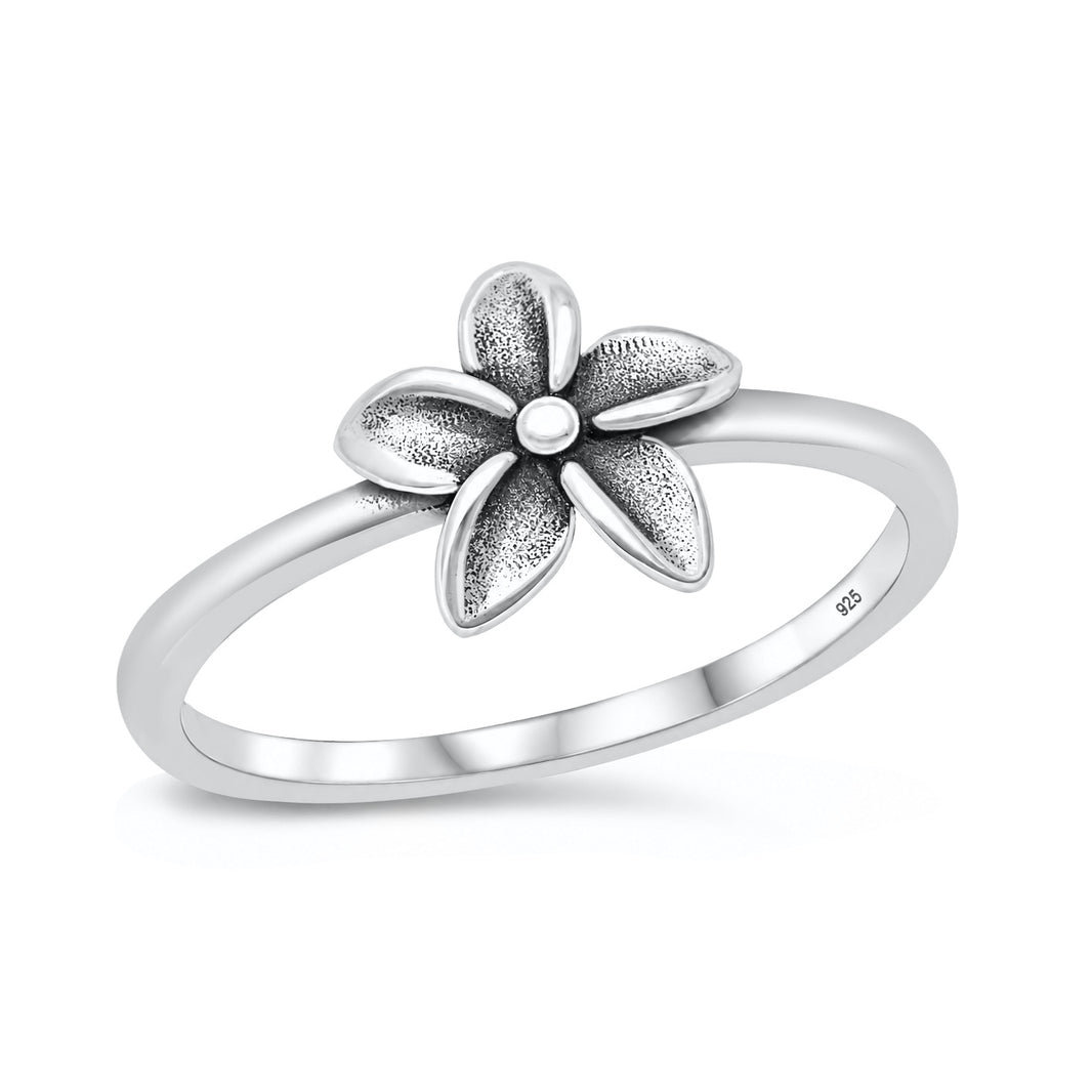 Silver Ring - Plumeria