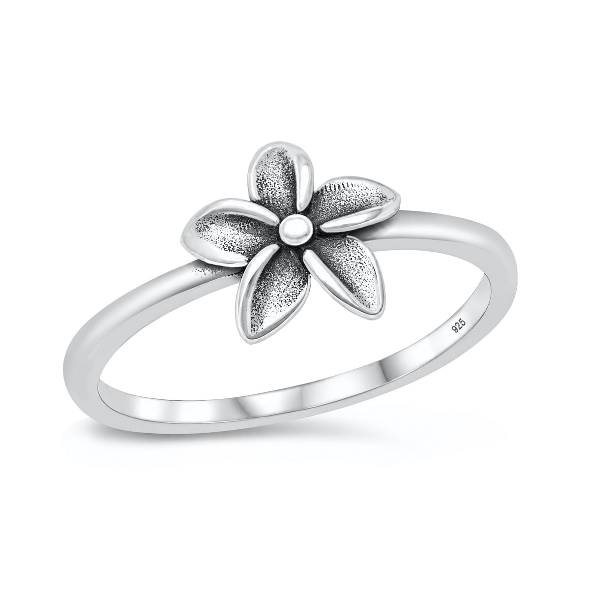 Silver Ring - Plumeria