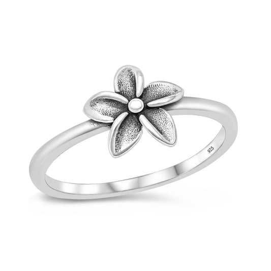 Silver Ring - Plumeria
